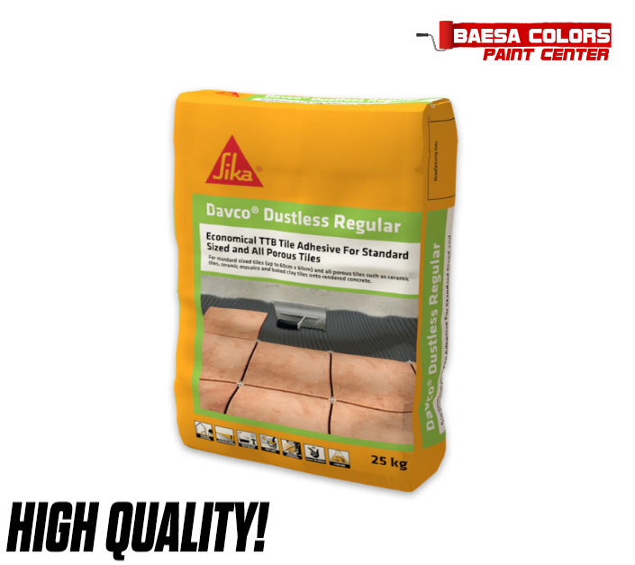 Sika Davco Dustless Regular Tile Adhesive 25kg.