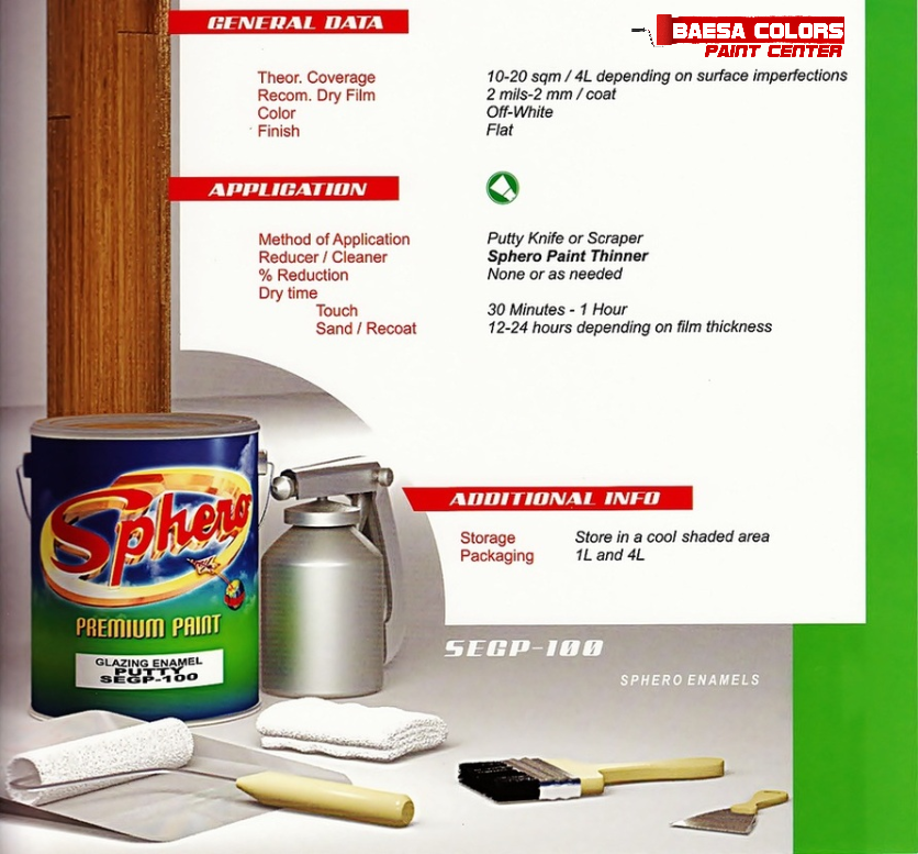 SPHERO Glazing Enamel Putty