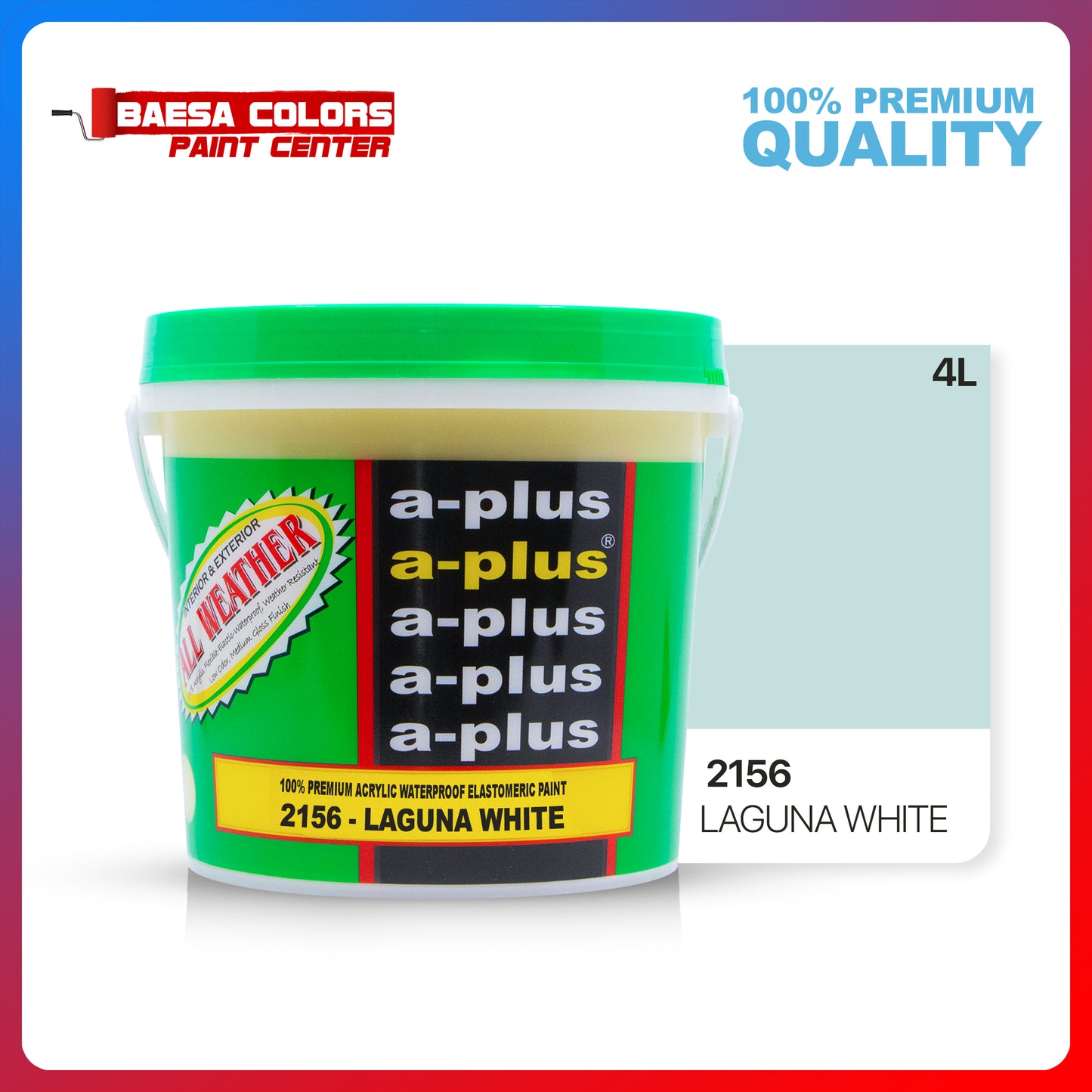 A-Plus All Weather® 2155 Laguna White Elastomeric Paint