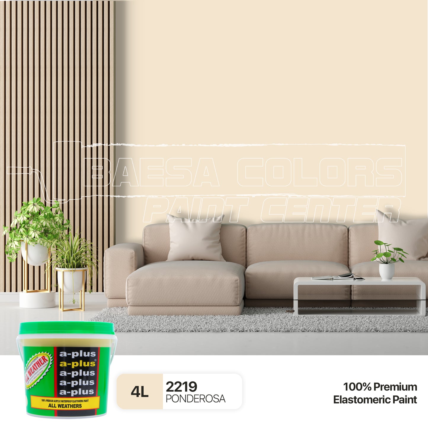 A-Plus All Weather® 2219 Ponderosa Elastomeric Paint