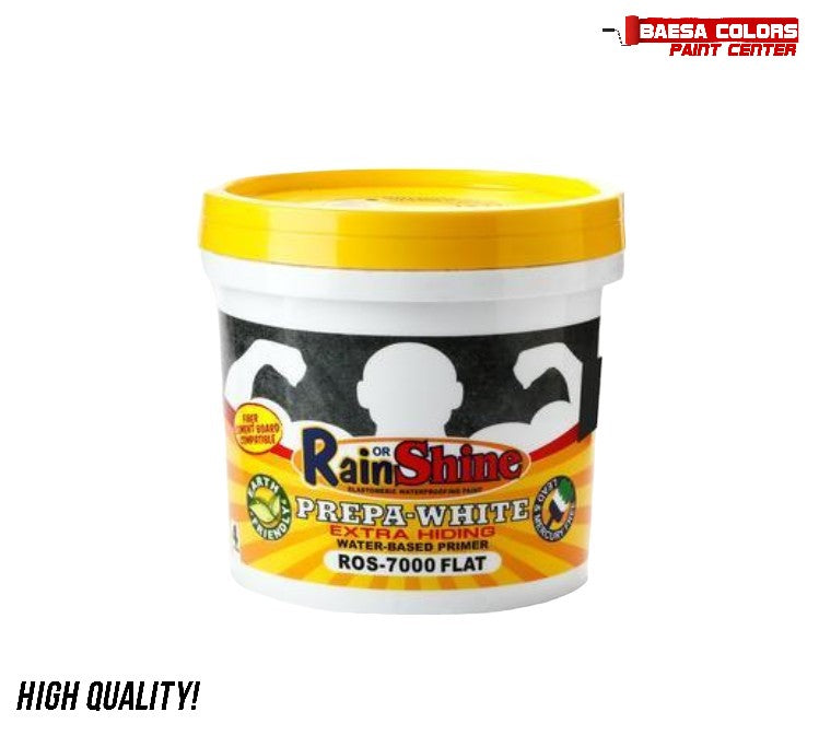 RAIN OR SHINE PREPA-WHITE ELASTOMERIC WATERPROOFING PAINT