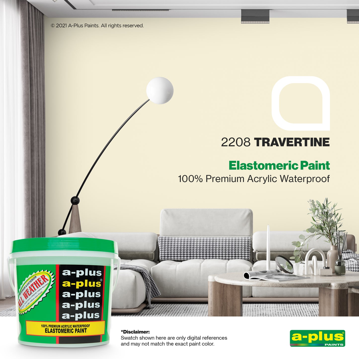 A-Plus All Weather® 2208 Travertine Elastomeric Paint