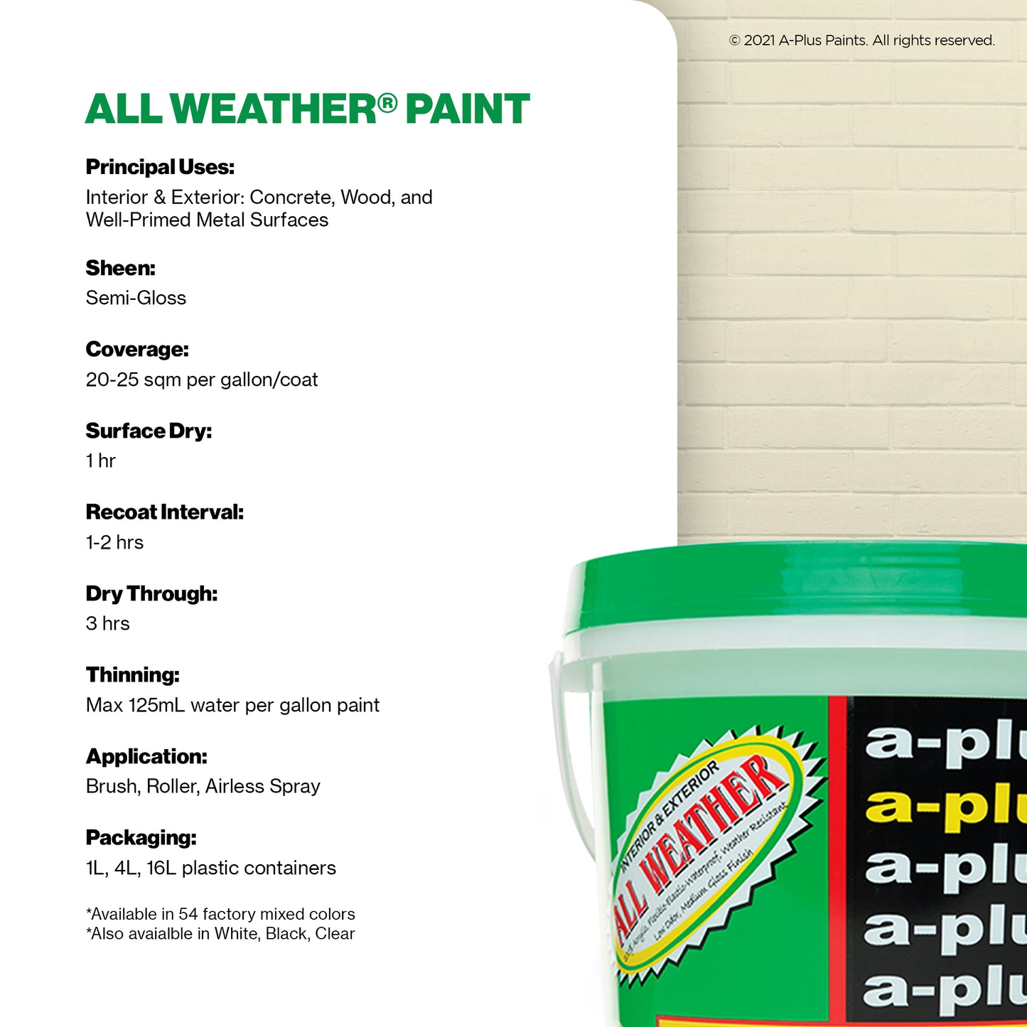 A-Plus All Weather® 2208 Travertine Elastomeric Paint