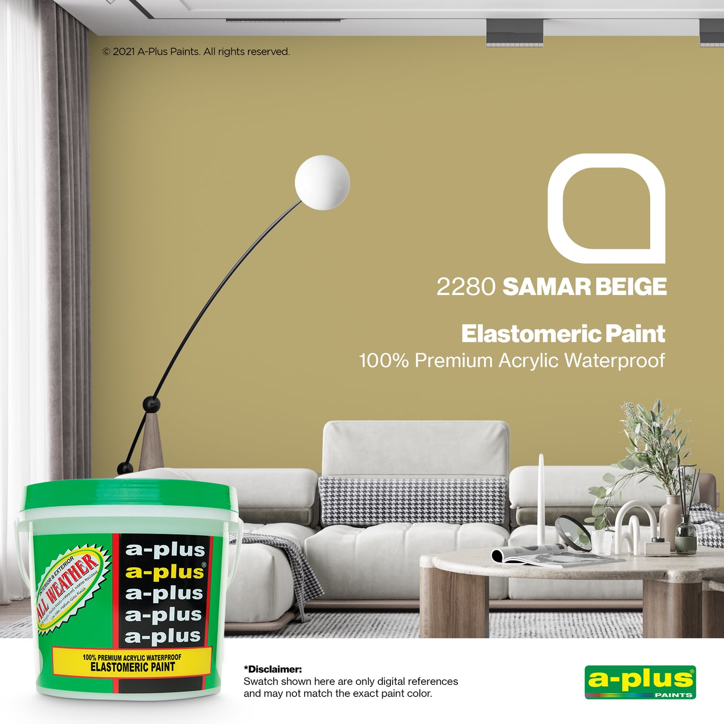 A-Plus All Weather® 2280 Samar Beige Elastomeric Paint