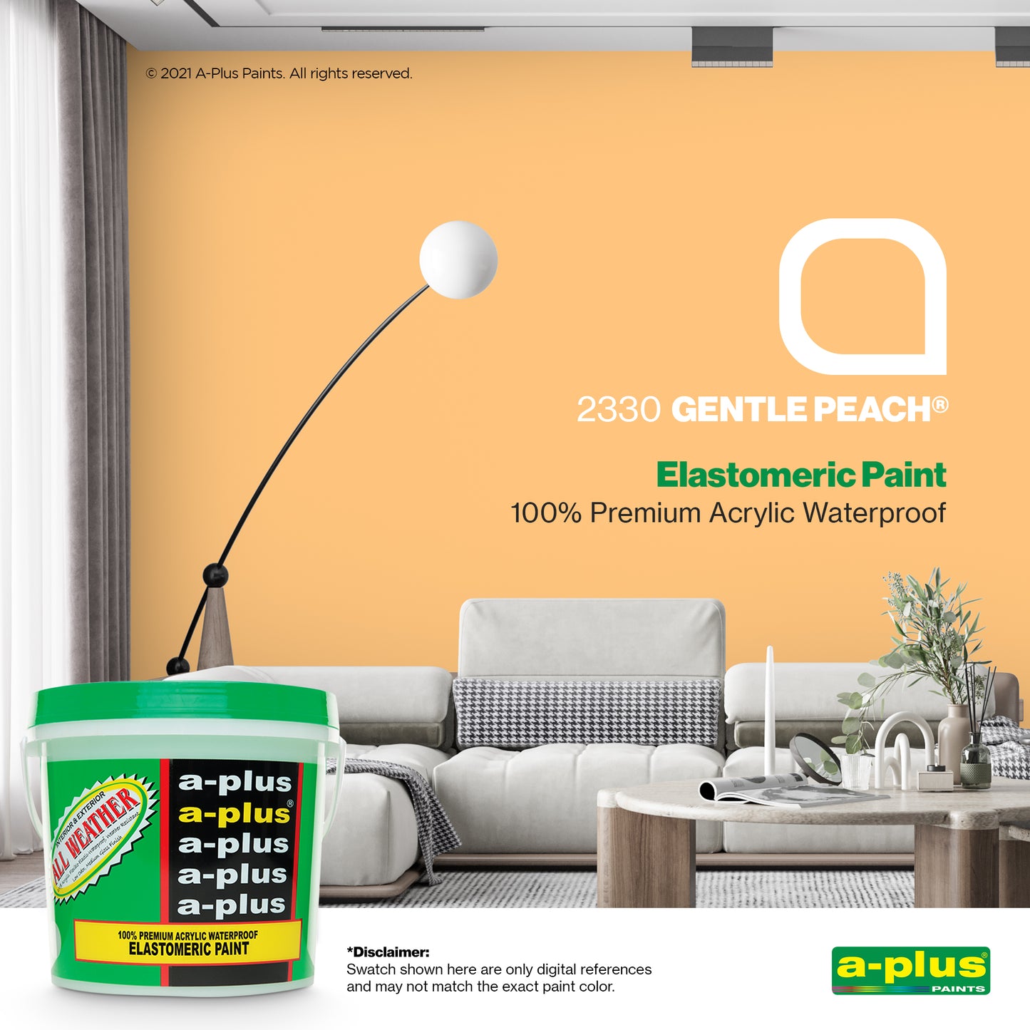 A-Plus All Weather® 2330 Gentle Peach Elastomeric Paint