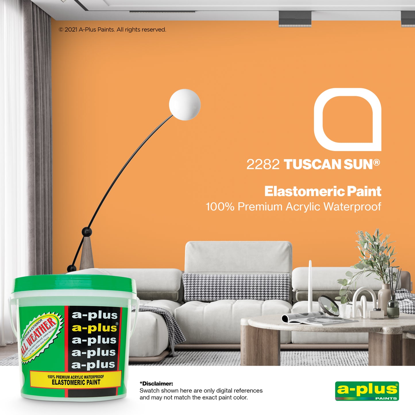 A-Plus All Weather® 2333 Orange Fantasy Elastomeric Paint