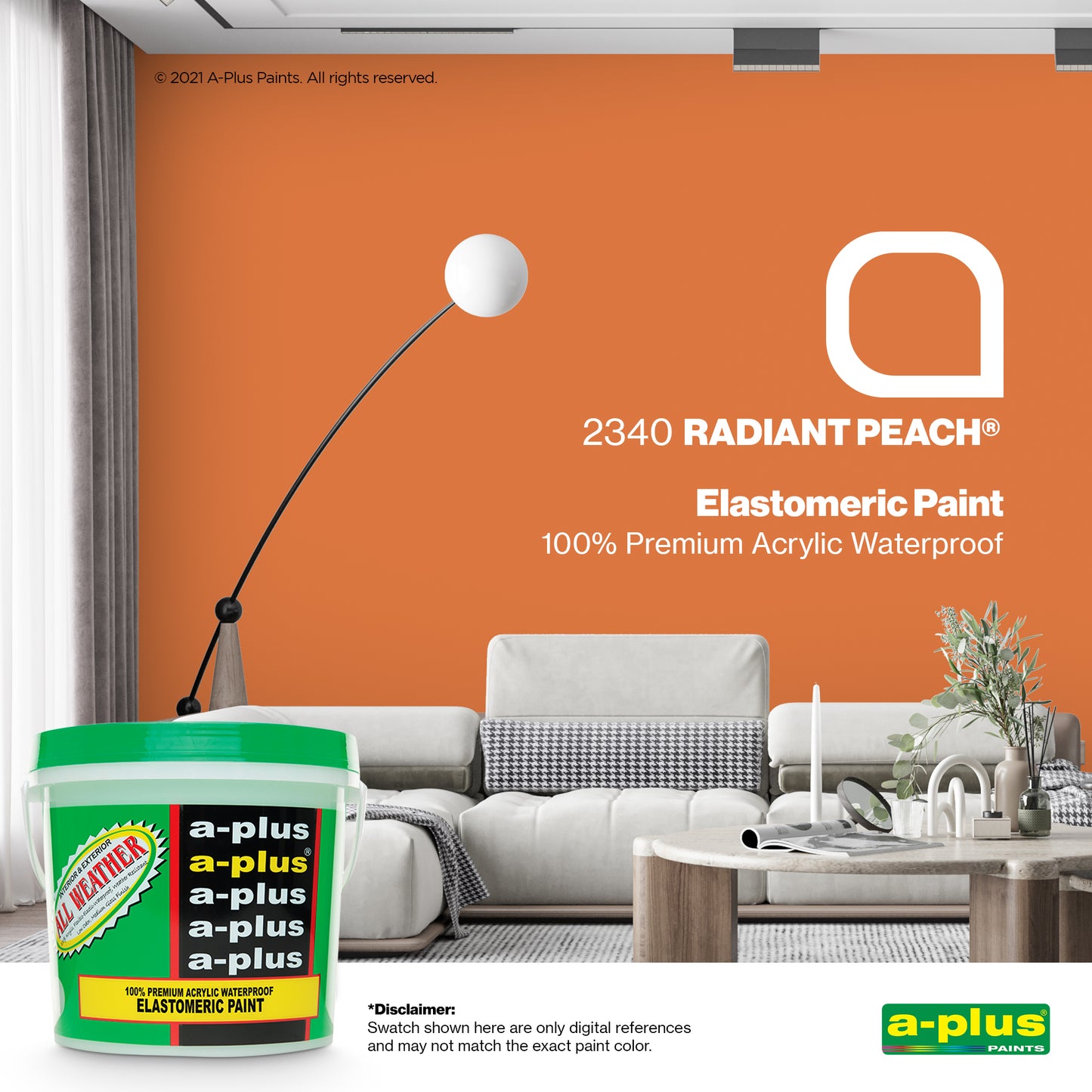 A-Plus All Weather® 2340 Radiant Peach Elastomeric Paint