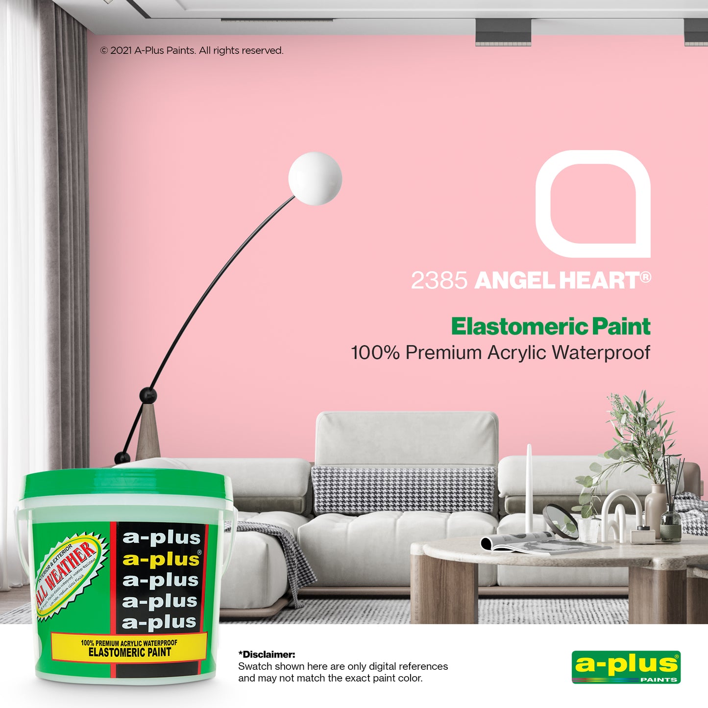 A-Plus All Weather® 2385 Angel Heart Elastomeric Paint