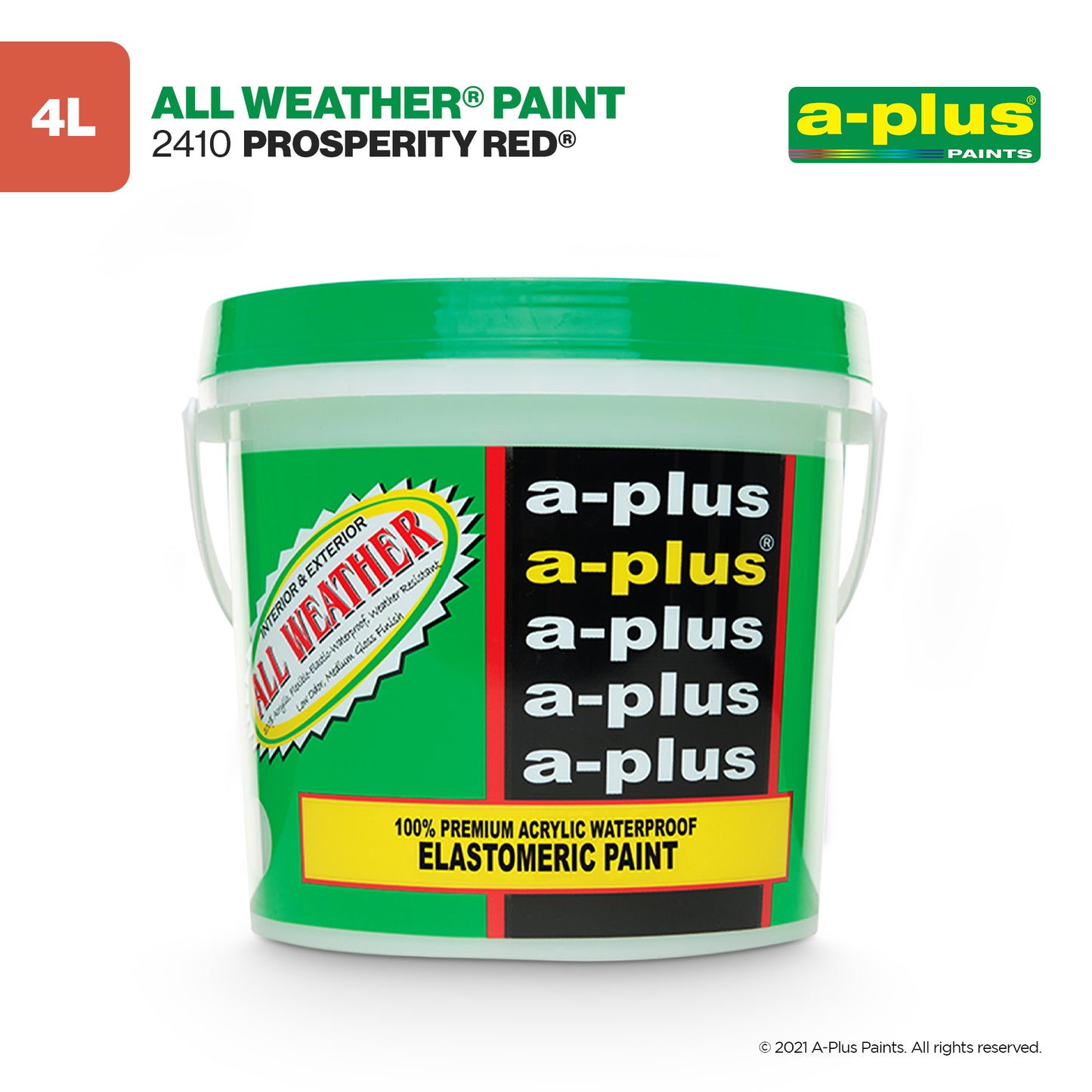 A-Plus All Weather® 2410 Prosperity Red Elastomeric Paint