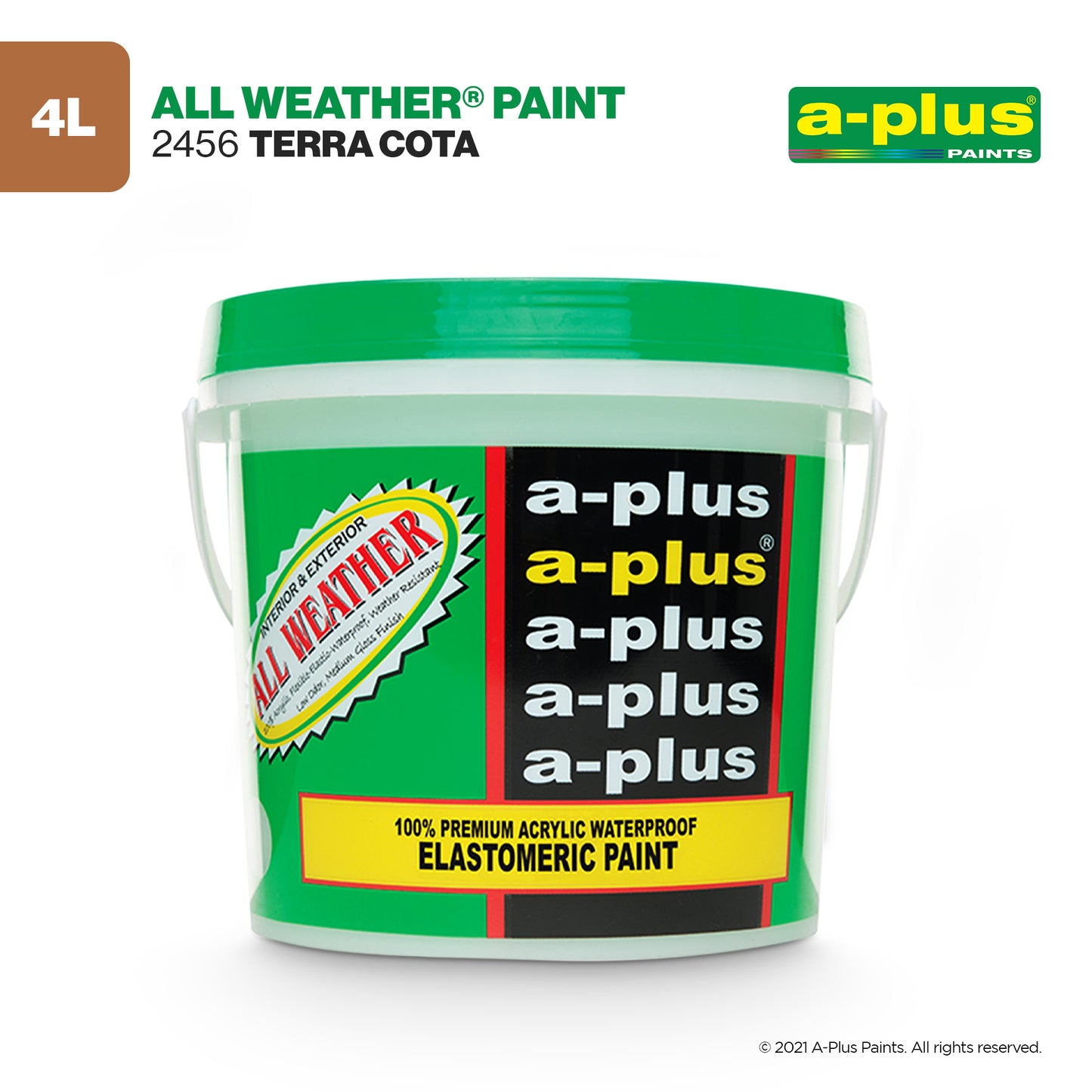 A-Plus All Weather® 2458 Terra Cotta Elastomeric Paint