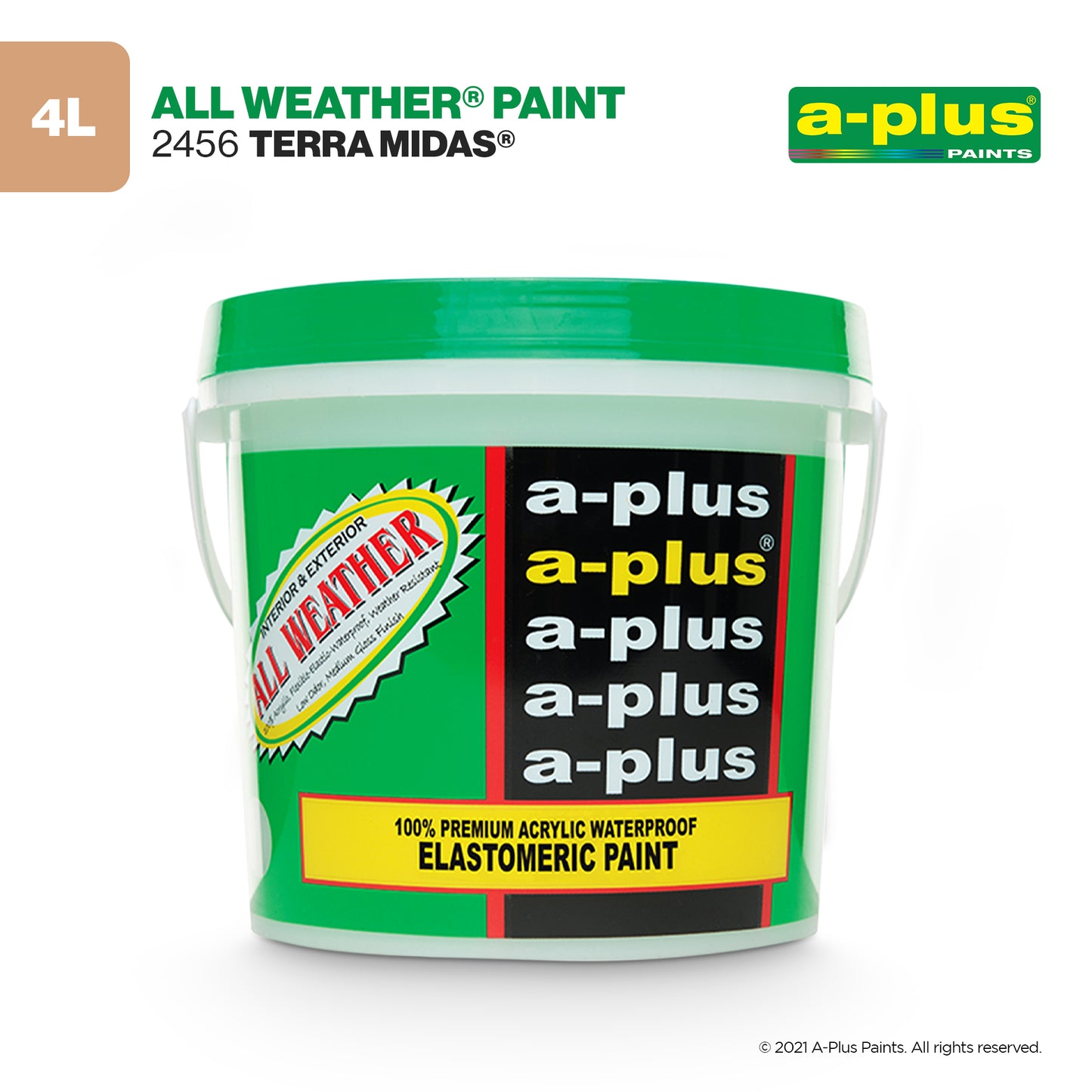 A-Plus All Weather® 2456 Terra Midas Elastomeric Paint