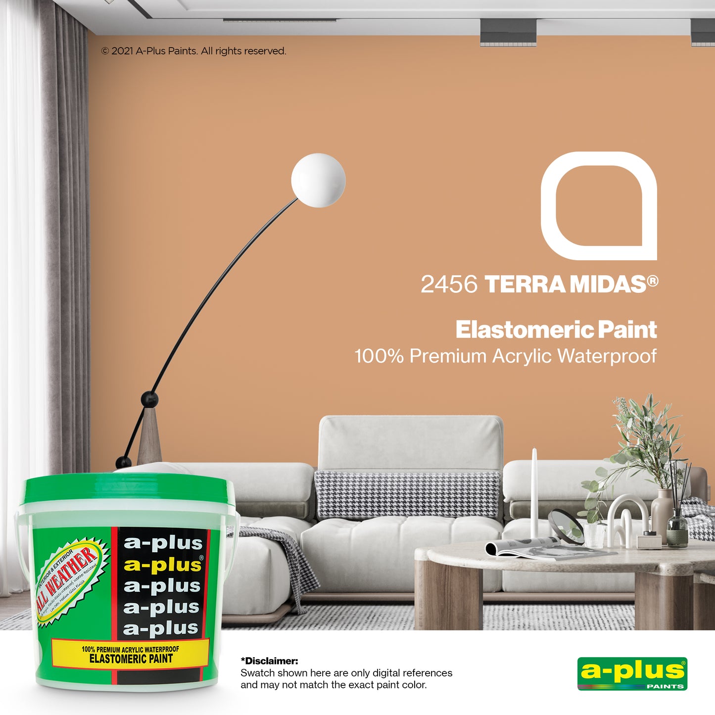 A-Plus All Weather® 2456 Terra Midas Elastomeric Paint