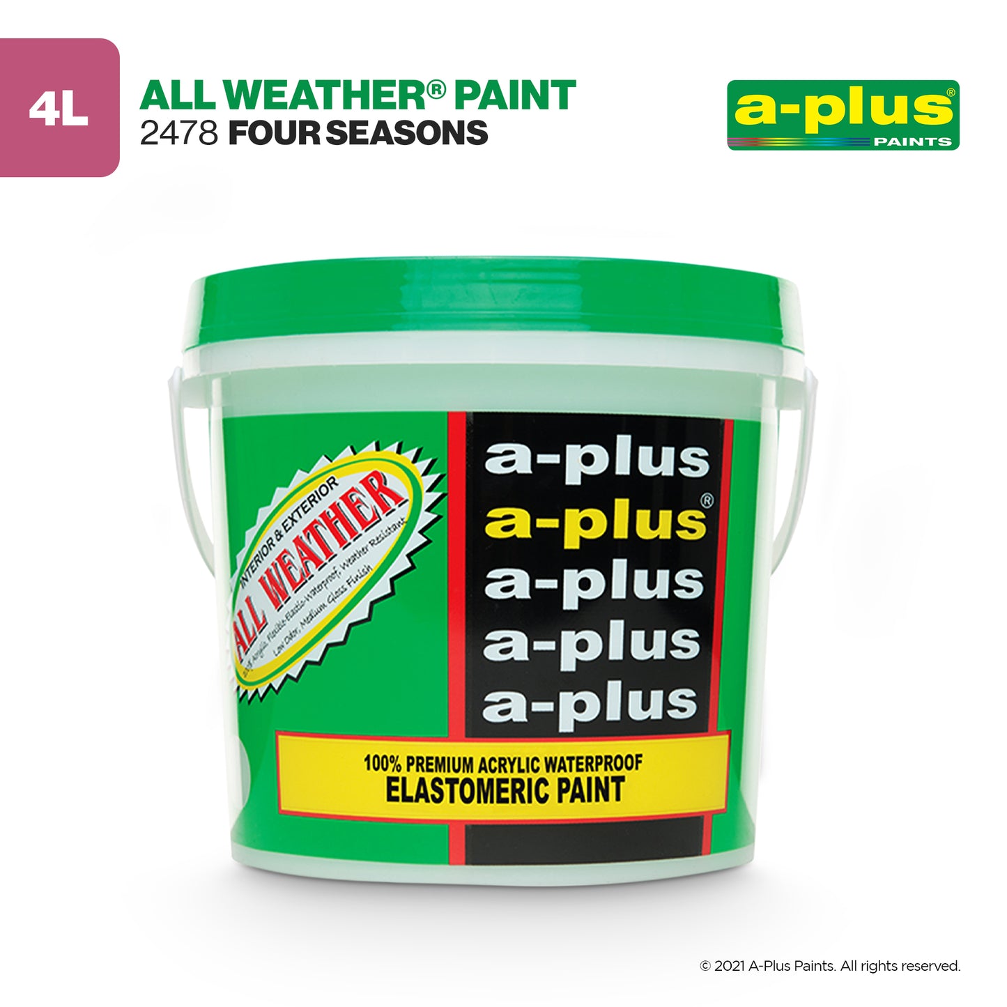 A-Plus All Weather® 2478 Four Seasons Elastomeric Paint