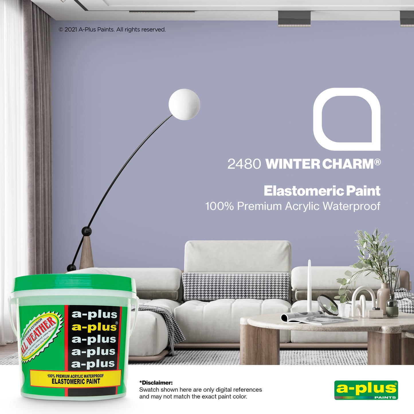 A-Plus All Weather® 2480 Winter Charm Elastomeric Paint