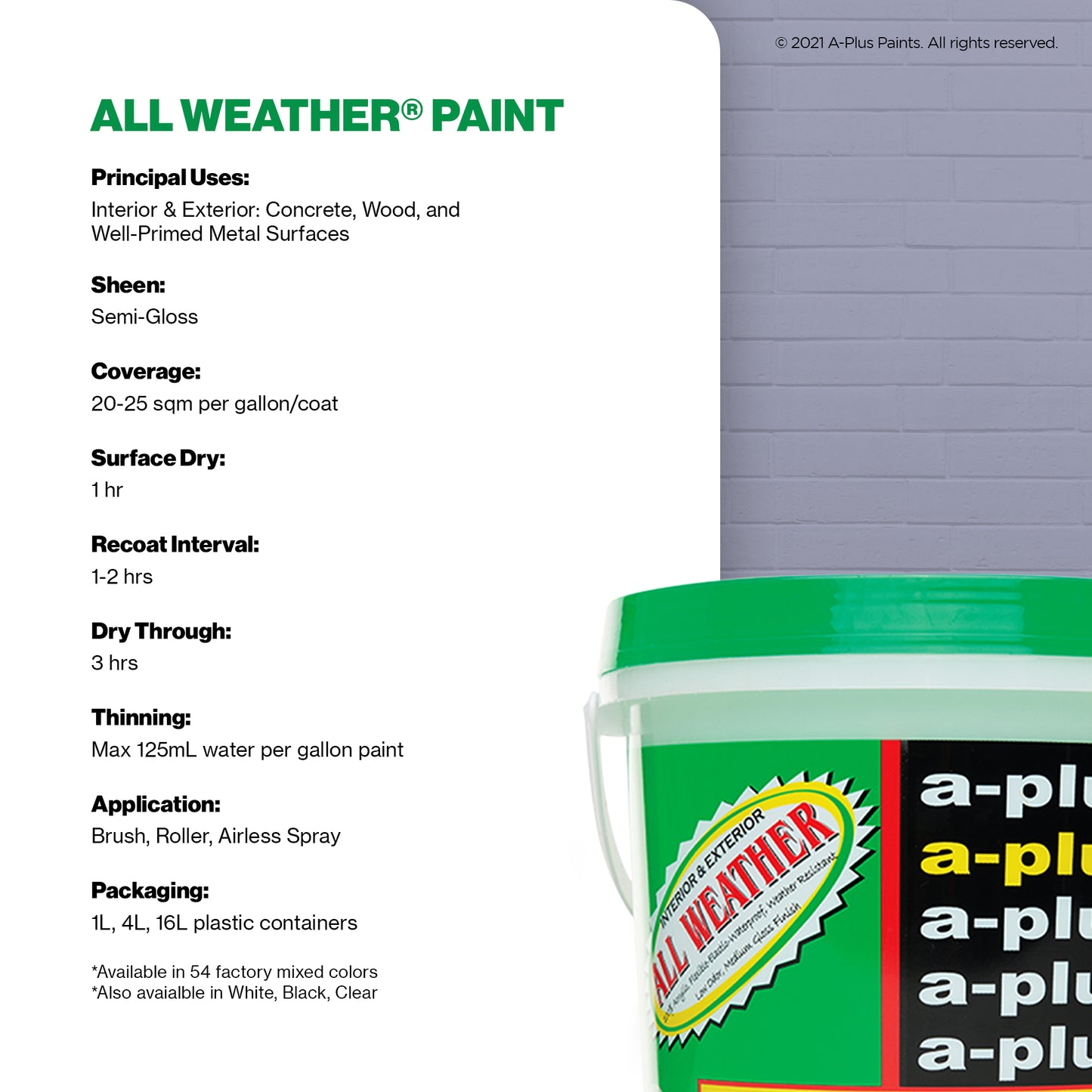 A-Plus All Weather® 2480 Winter Charm Elastomeric Paint
