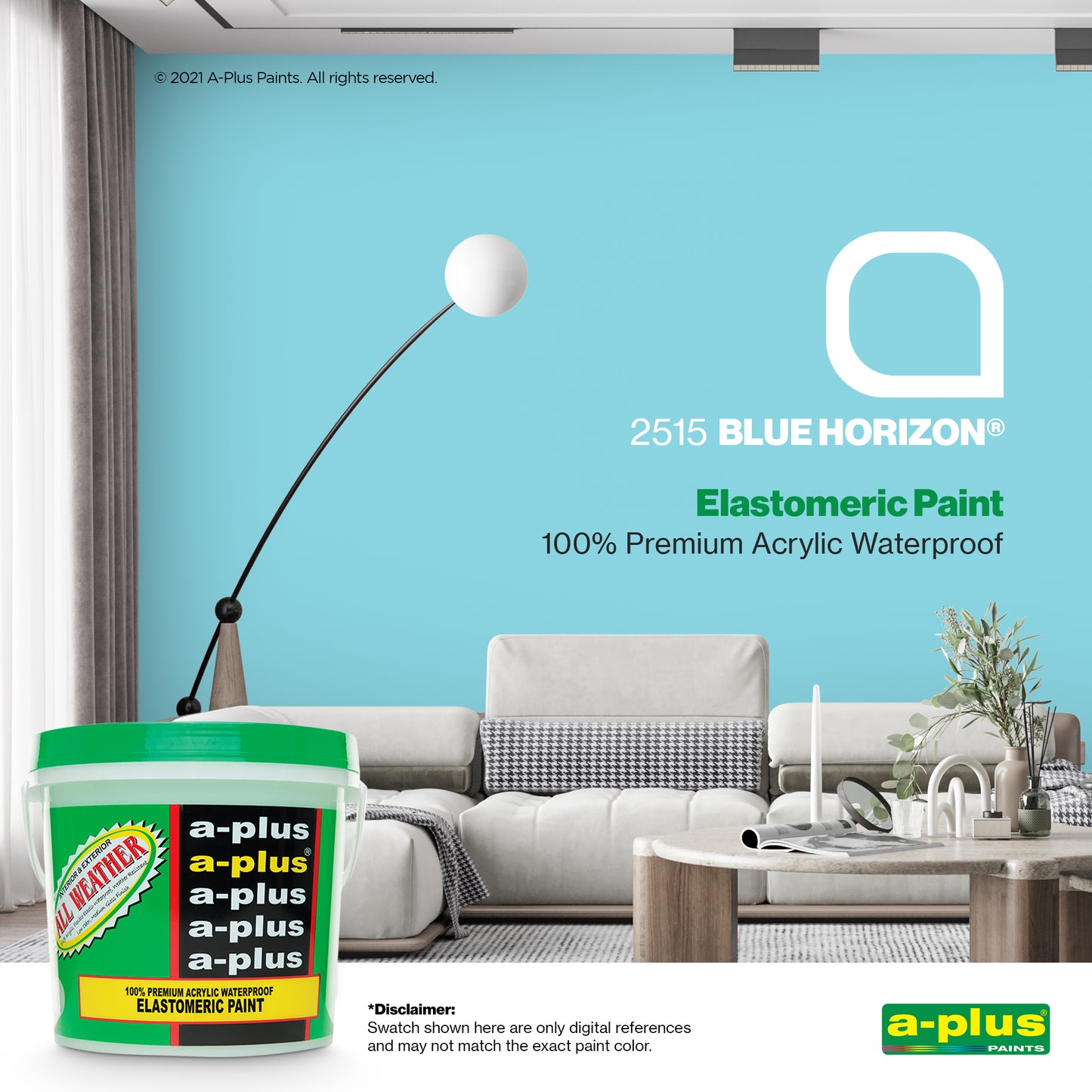 A-Plus All Weather® 2515 Blue Horizon Elastomeric Paint