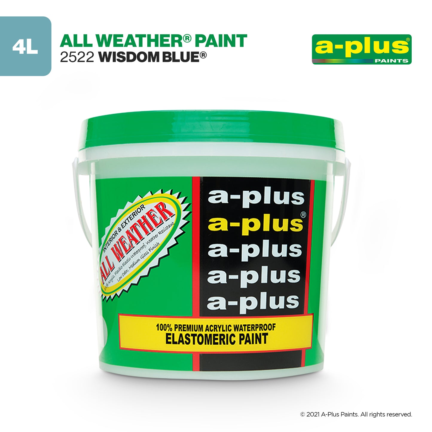 A-Plus All Weather® 2522 Wisdom Blue Elastomeric Paint