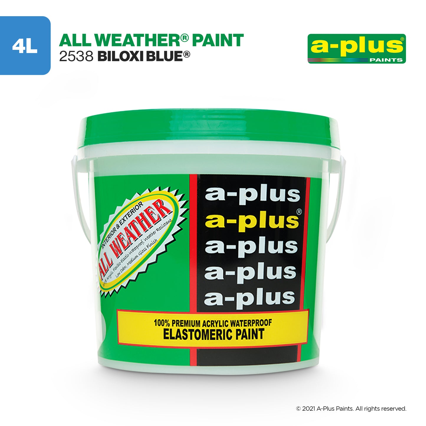 A-Plus All Weather® 2538 Biloxi Blue Elastomeric Paint
