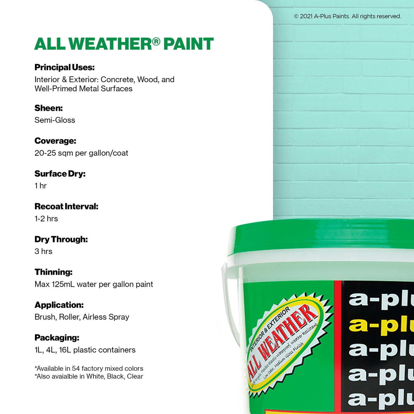 A-Plus All Weather® 2603 Simple Melody Elastomeric Paint