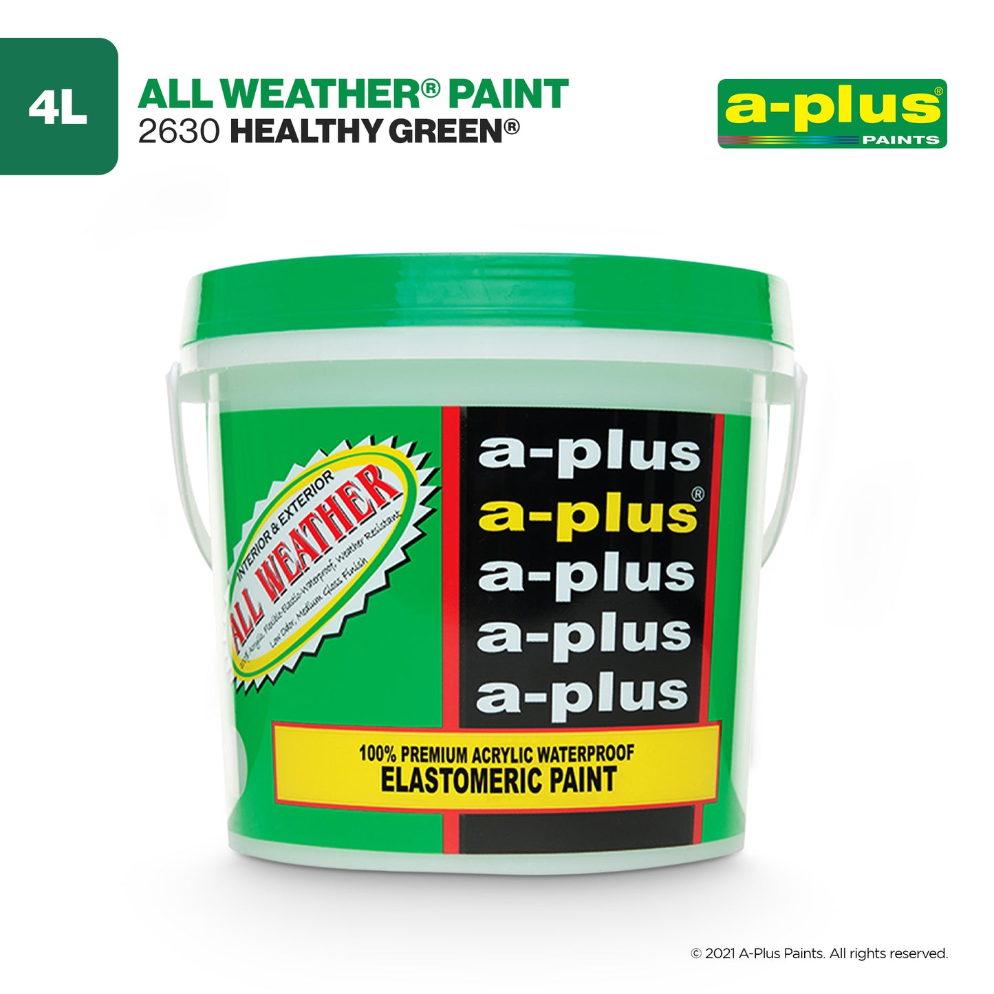 A-Plus All Weather® 2630 Healthy Green Elastomeric Paint