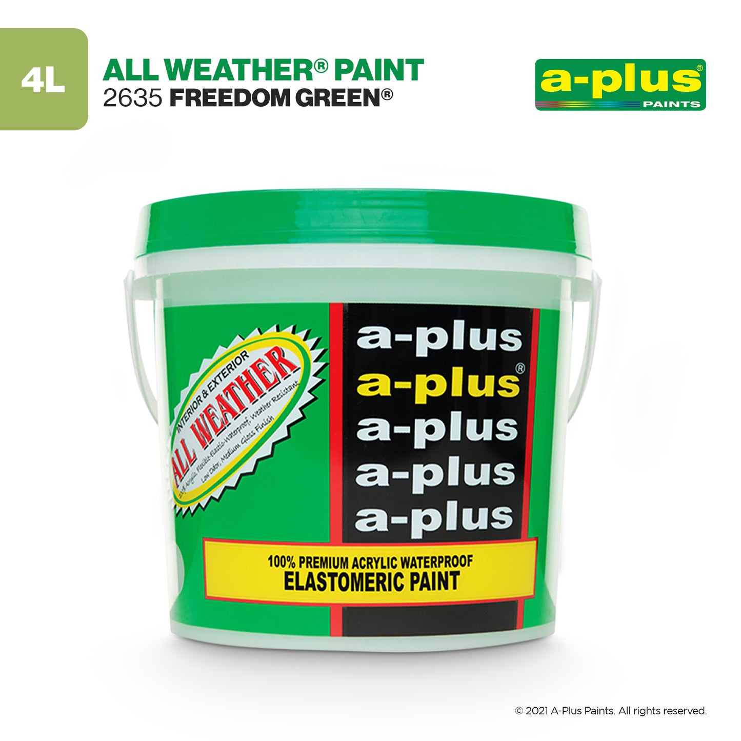 A-Plus All Weather® 2635 Freedom Green Elastomeric Paint
