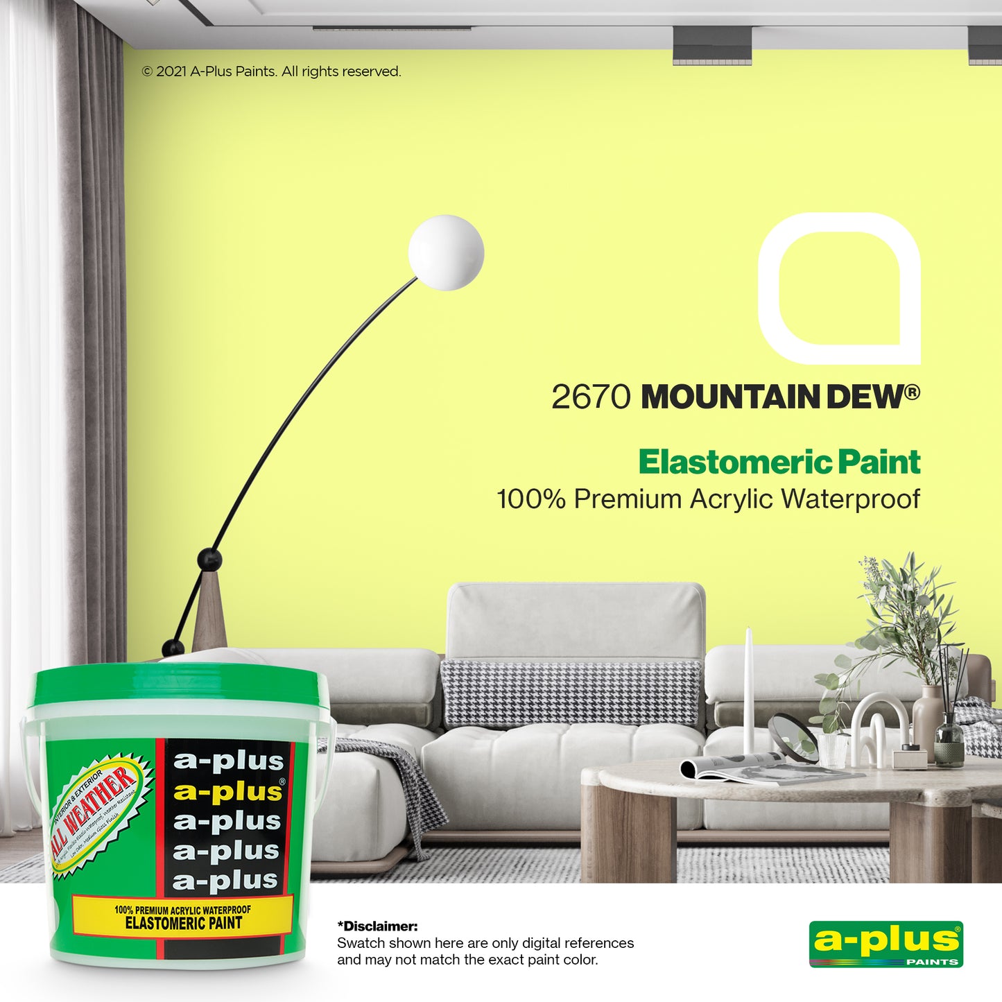 A-Plus All Weather® 2670 Mountain Dew Elastomeric Paint