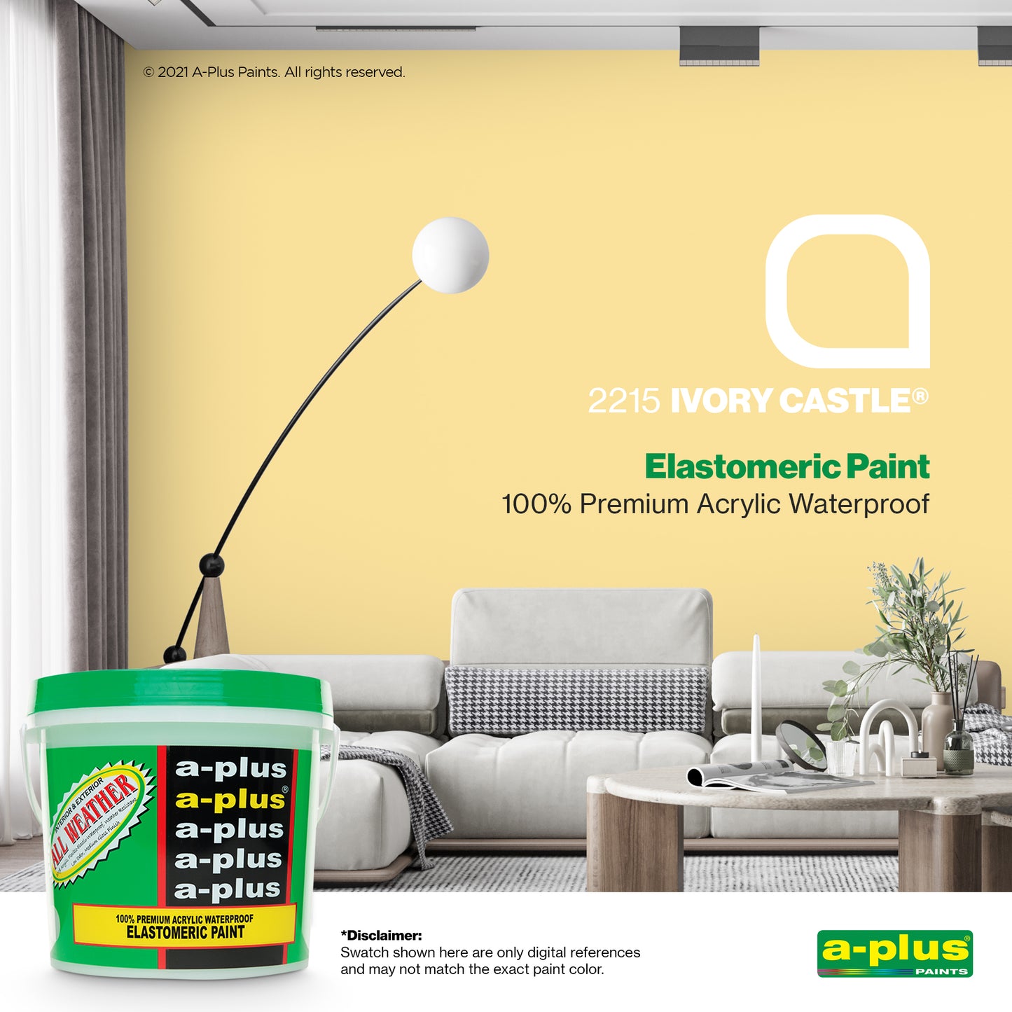 A-Plus All Weather® 2215 Ivory Castle Elastomeric Paint