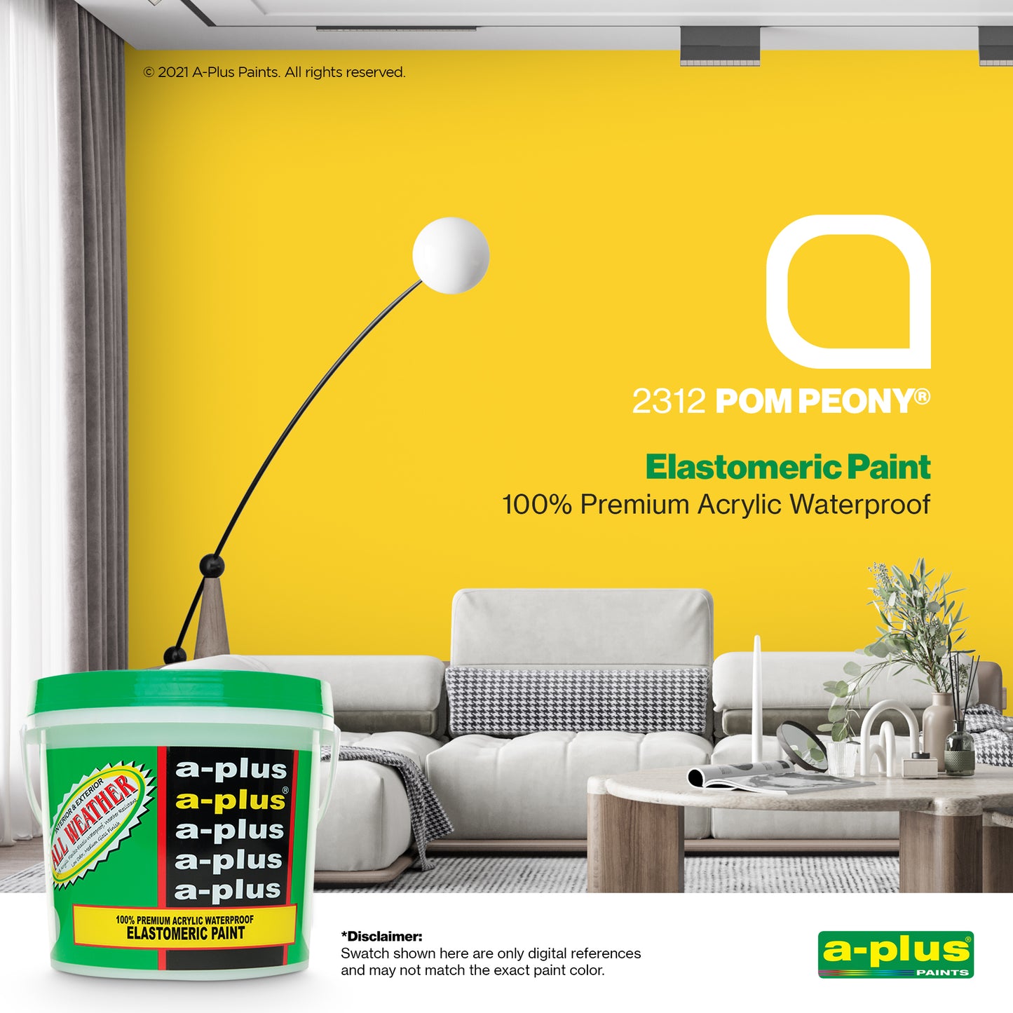 A-Plus All Weather® 2245 Golden Treasure Elastomeric Paint