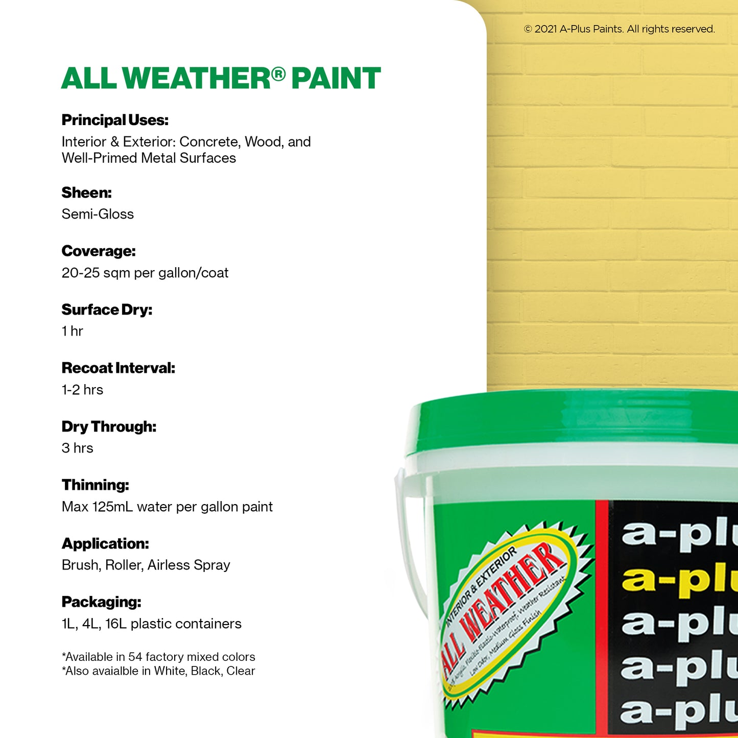 A-Plus All Weather® 2265 Super Nova Elastomeric Paint