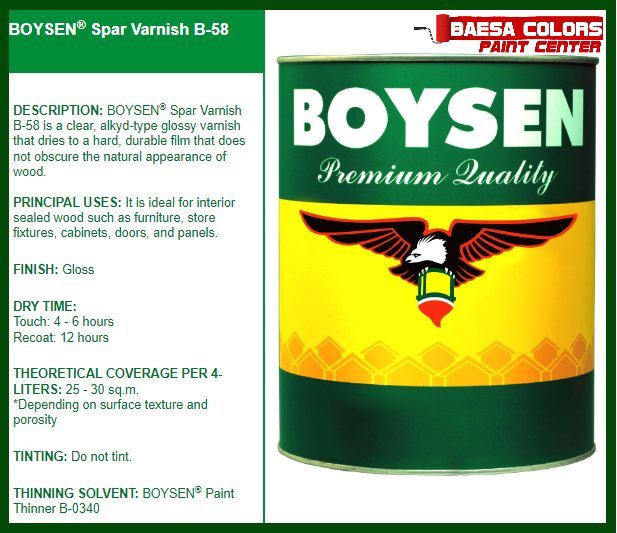 BOYSEN® Spar Varnish B-58