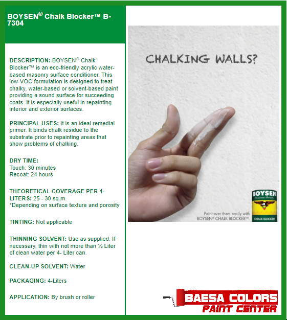 BOYSEN® Chalk Blocker™ B-7304
