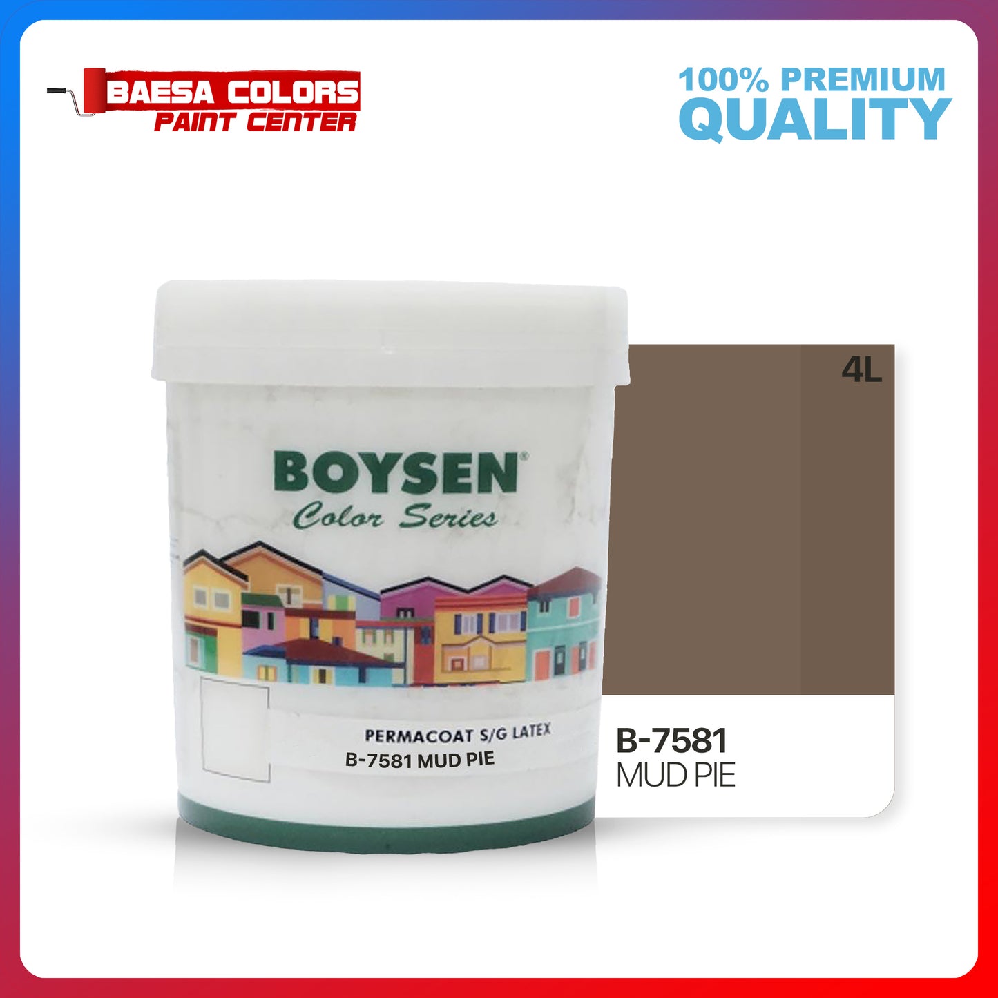 BOYSEN® Permacoat™ Series Semi-Gloss Latex 16-Liters