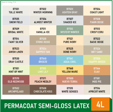 BOYSEN® Permacoat™ Series Semi-Gloss Latex 16-Liters