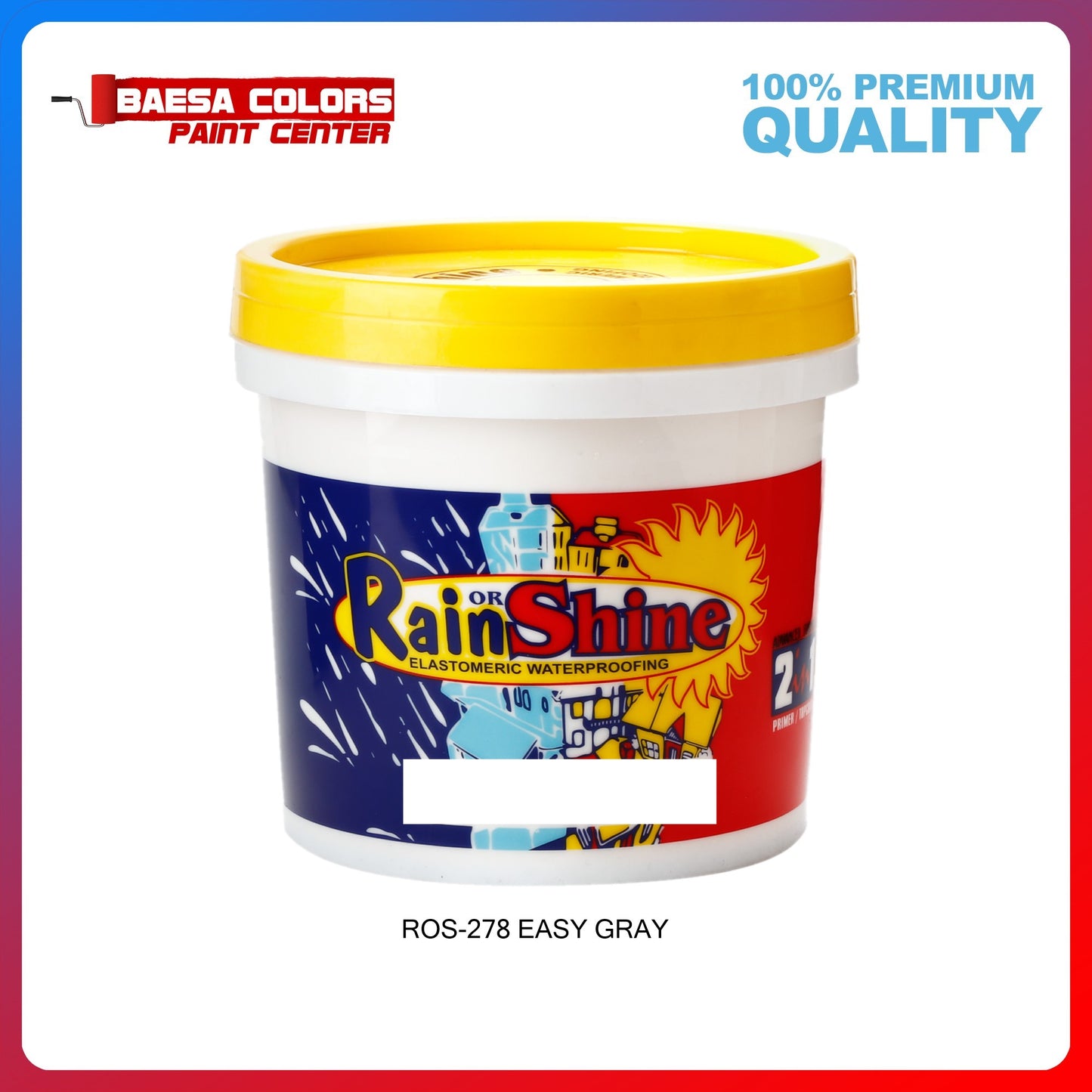 Rain or Shine 278 Easy Gray Elastomeric Paint