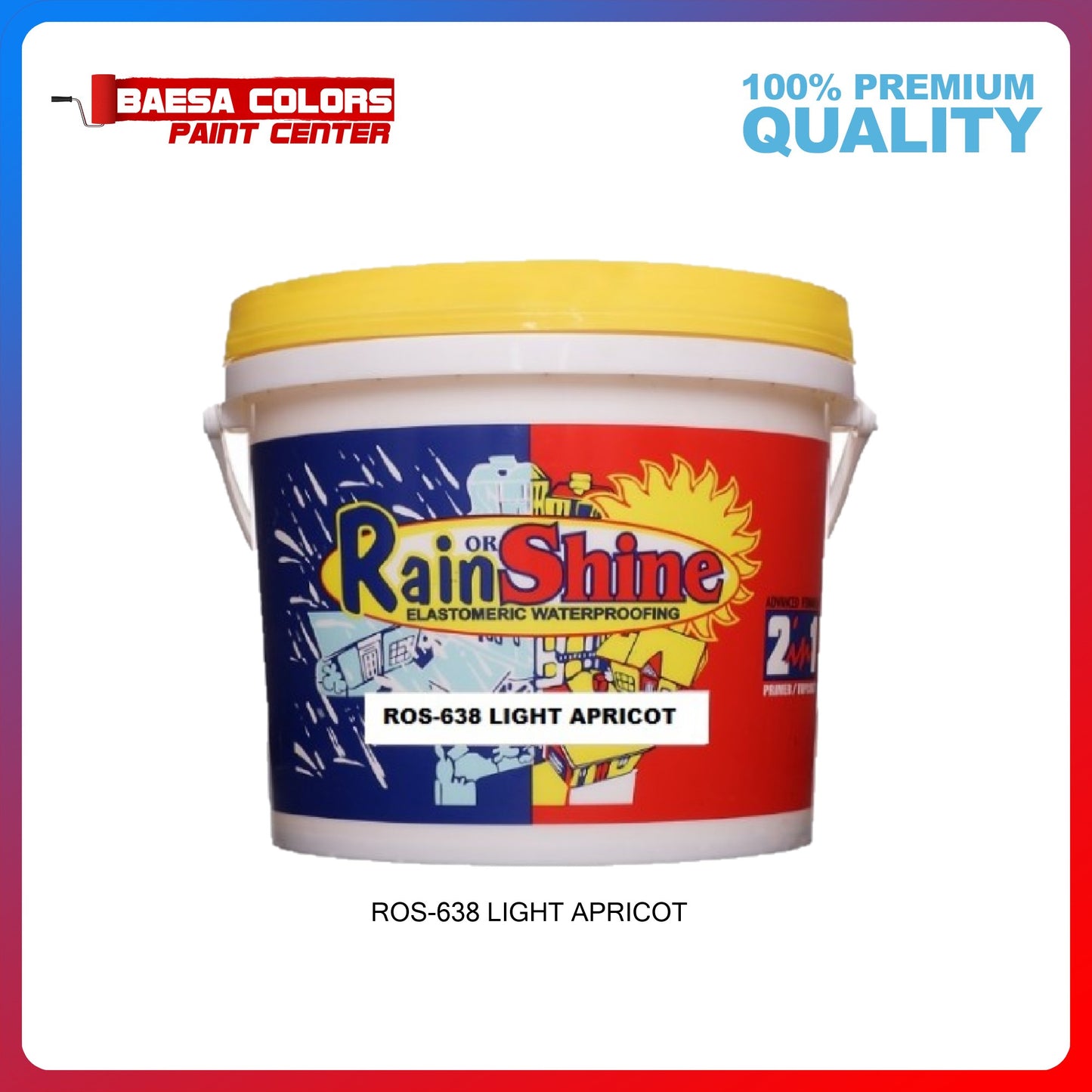 Rain or Shine 638 Light Apricot Elastomeric Paint