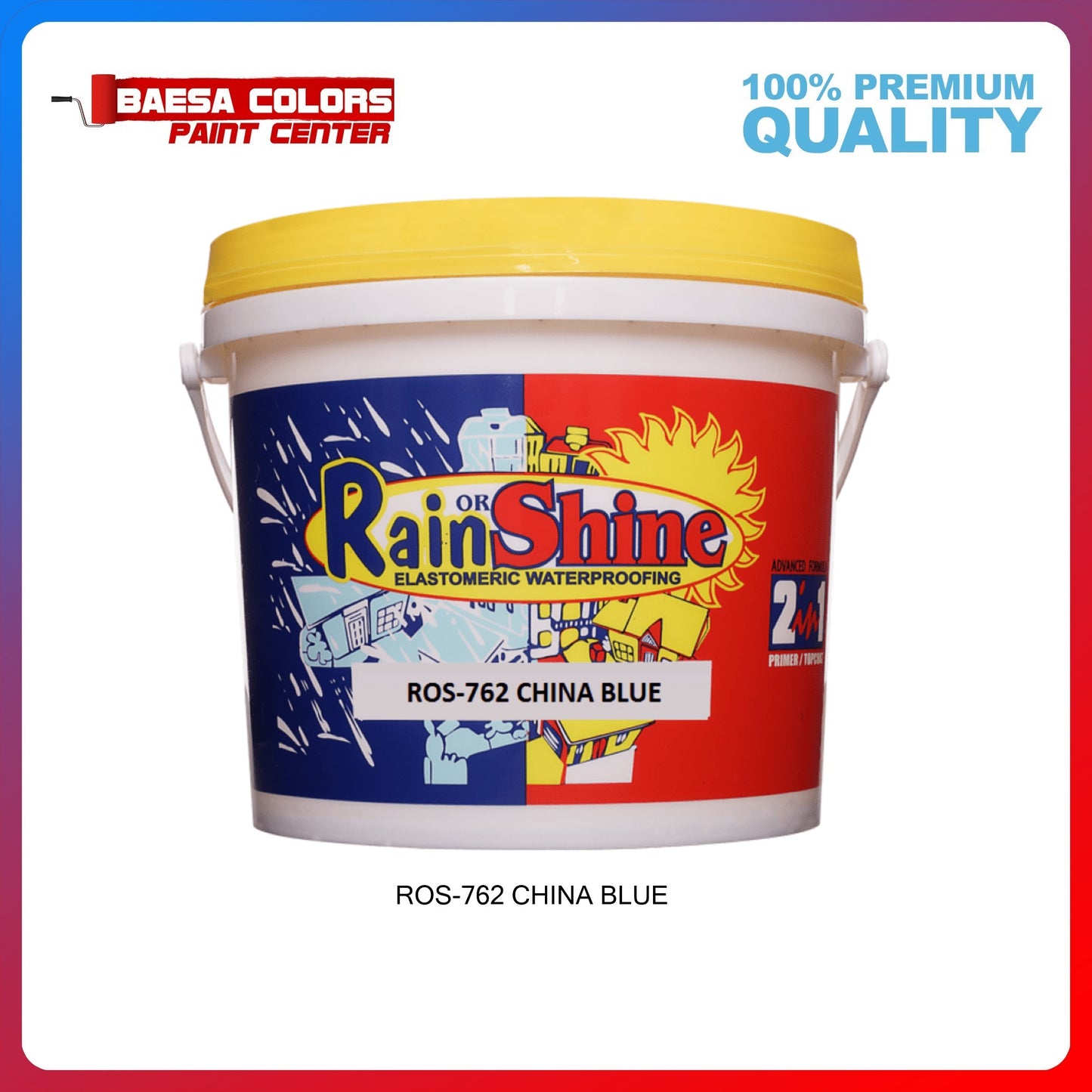 Rain or Shine 762 China Blue Elastomeric Paint