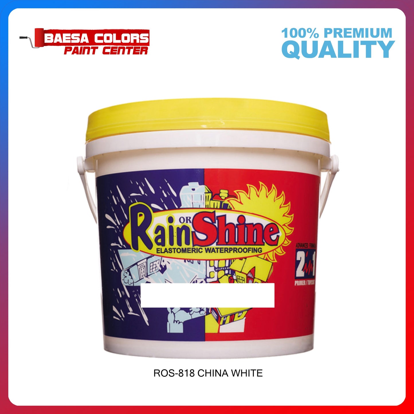 Rain or Shine 818 China White Elastomeric Paint