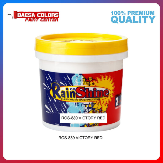 Rain or Shine 889 Victory Red Elastomeric Paint