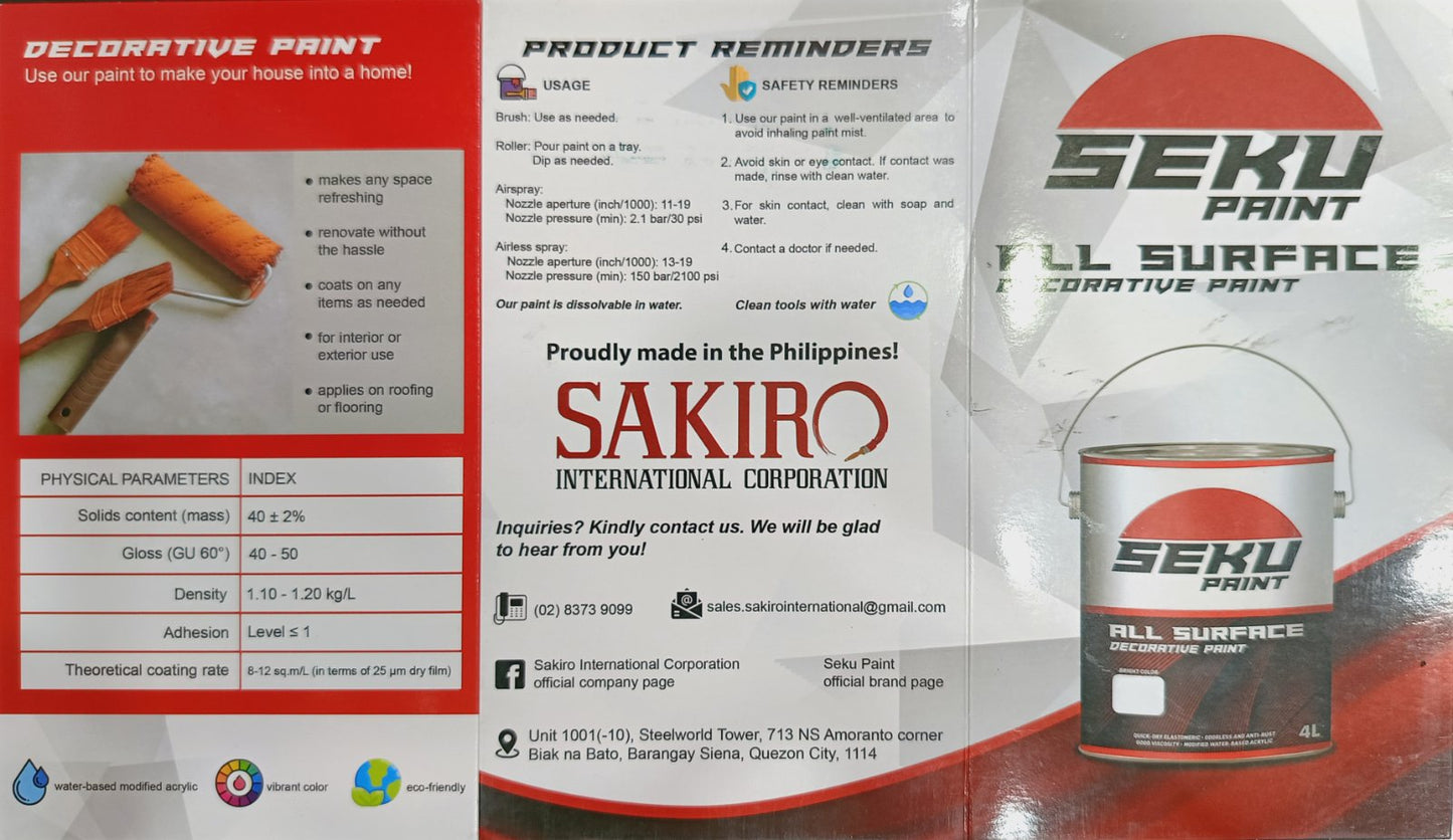Seku Paint All Surface Decorative Paint 4L