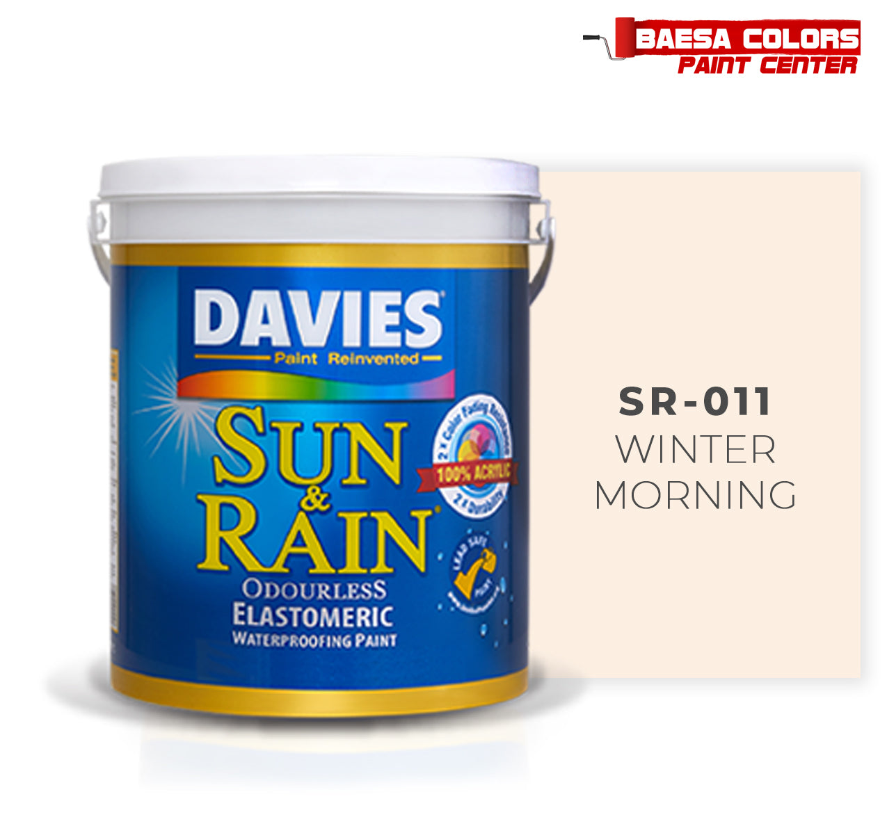 DAVIES® SUN & RAIN® 011 Winter Morning Elastomeric Paint – BAESA COLORS ...