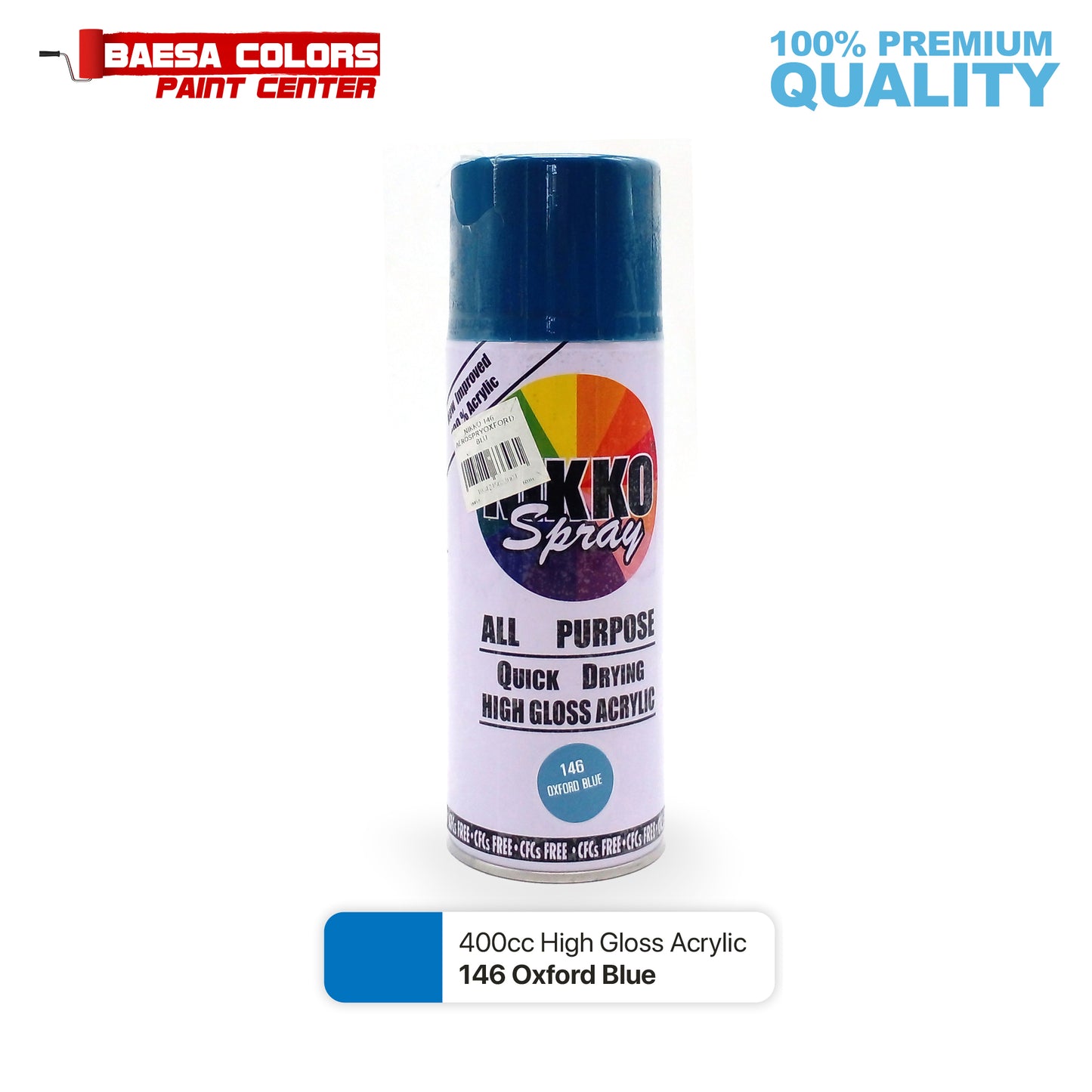 Nikko Acrylic-Based Spray Paint 146 Oxford Blue 400cc