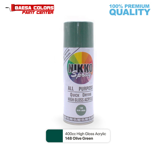 Nikko Acrylic-Based Spray Paint 148 Olive Green 400cc