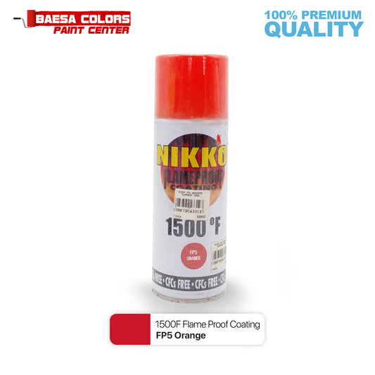 Nikko Acrylic-Based Spray Paint Flameproof FP5 Orange 400cc