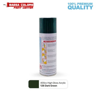 Nikko Acrylic-Based Spray Paint 126 Dark Green 400cc