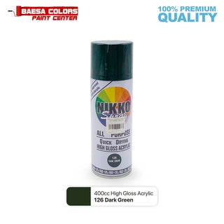 Nikko Acrylic-Based Spray Paint 126 Dark Green 400cc