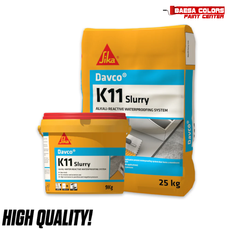 Sika Davco K11 Slurry - Crystallization Process Waterproofing – BAESA ...