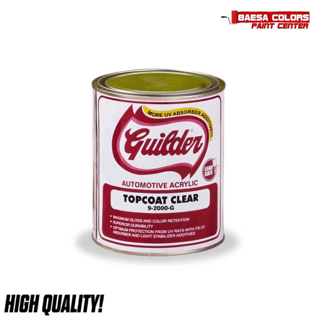 Guilder Automotive Acrylic Topcoat Clear 1L – BAESA COLORS PAINT CENTER
