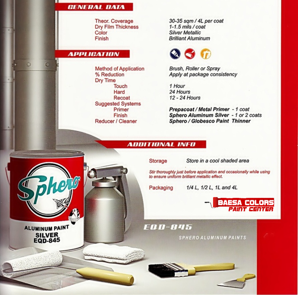 SPHERO Aluminum Silver – BAESA COLORS PAINT CENTER