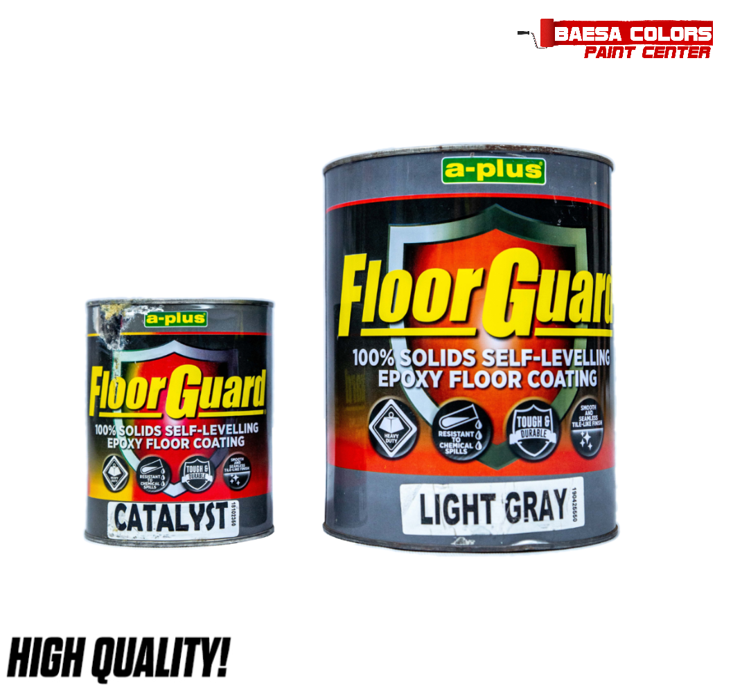 A-Plus Floor Guard® 100% Solids & Self-Levelling Epoxy Floor Coating 4L