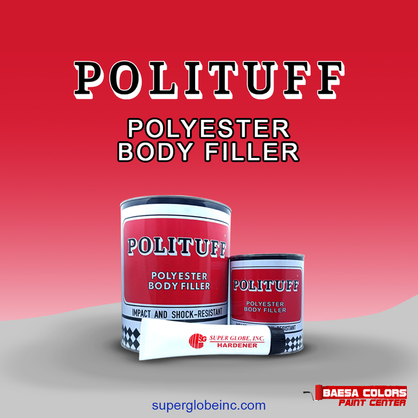 Plituff Polituff Polyester Bodyfiller – BAESA COLORS PAINT CENTER